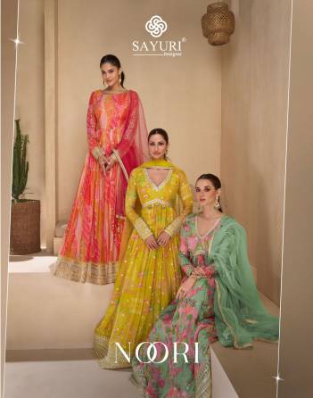 SAYURI NOORI 5505 TO 5508 DESIGNER EMBROIDERY GOWN WHOLESALER IN SURAT